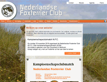 Tablet Screenshot of nederlandsefoxterrierclub.nl